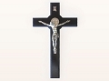Crucifijo Negro San Benito para Pared Extra Grande- Black Saint Benedict Wall Crucifix 